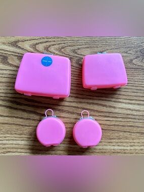 Vintage Barbie pink luggage
